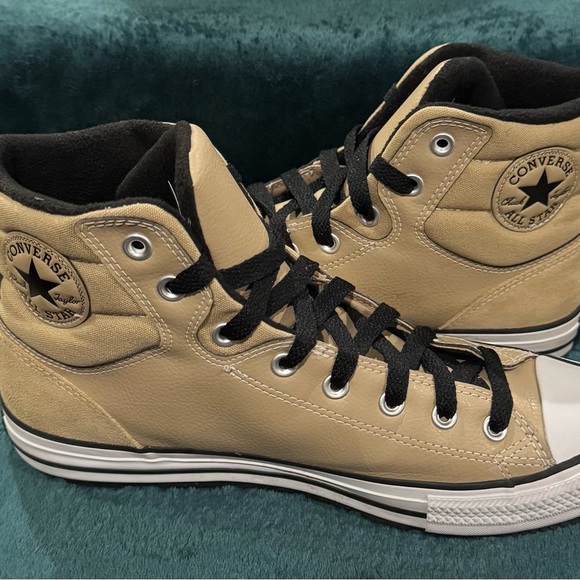 Converse Other - Converse Men's Beige High-Top Sneakers